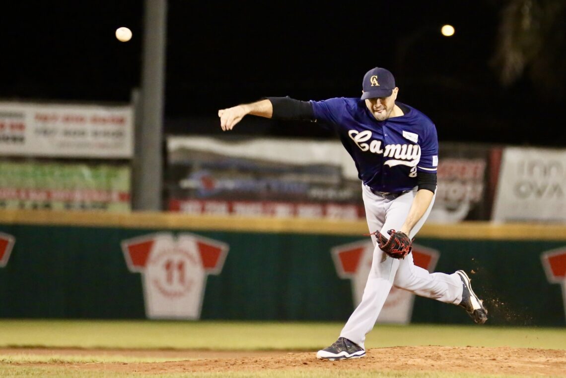 Fernando Cabrera, lanzador de Camuy. (Foto suministrada / José Espinal)
