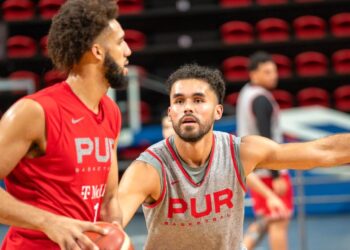 Puerto Rico practicó este sábado para su juego contra Italia. (Foto: Facebook / Federación de Baloncesto de Puerto Rico)