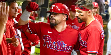 Kyle Schwarber, de los Phillies de Filadelfia. (Foto: Brynn Anderson / AP)