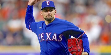 Nathan Eovaldi, lanzador abridor de los Rangers de Texas. (Foto: Godofredo A. Vásquez / AP)