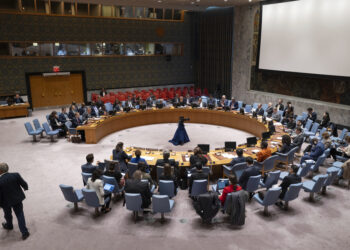 Miembros del Consejo de Seguridad de Naciones Unidas se reúnen en la sede de Naciones Unidas.  (Foto: AP/Craig Ruttle)