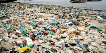 Una playa contaminada con plásticos en Dakar, Senegal, el 8 de noviembre de 2022.(Foto: AP/Leo Correa)