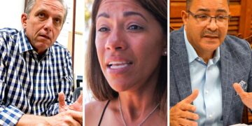 Juan Carlos García Padilla, alcalde de Coamo; Karilyn Bonilla Colón, alcaldesa de Salinas; y Ramón Hernández Torres, alcalde de Juana Díaz. (Fotos: archivo)