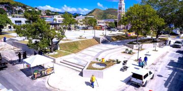 Plaza Fernando de Pacheco y Matos, en Yauco. (Foto suministrada)