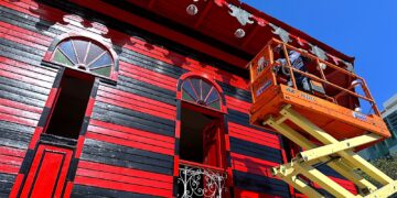 Las obras en el parque de madera, construido en 1883, iniciaron el pasado 17 de noviembre. (Foto: Michelle Estrada Torres)