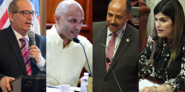 José Rivera Madera, Domingo Torres García, Ramón Ruiz Nieves y Marially González Huertas. (Fotos suministradas)