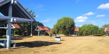 Aunque todavía no han concluido sus labores de limpieza, ya volvieron a ser visibles los emblemáticos tejados color terracota de los gazebos y el resto de las atracciones. (Foto suministrada)