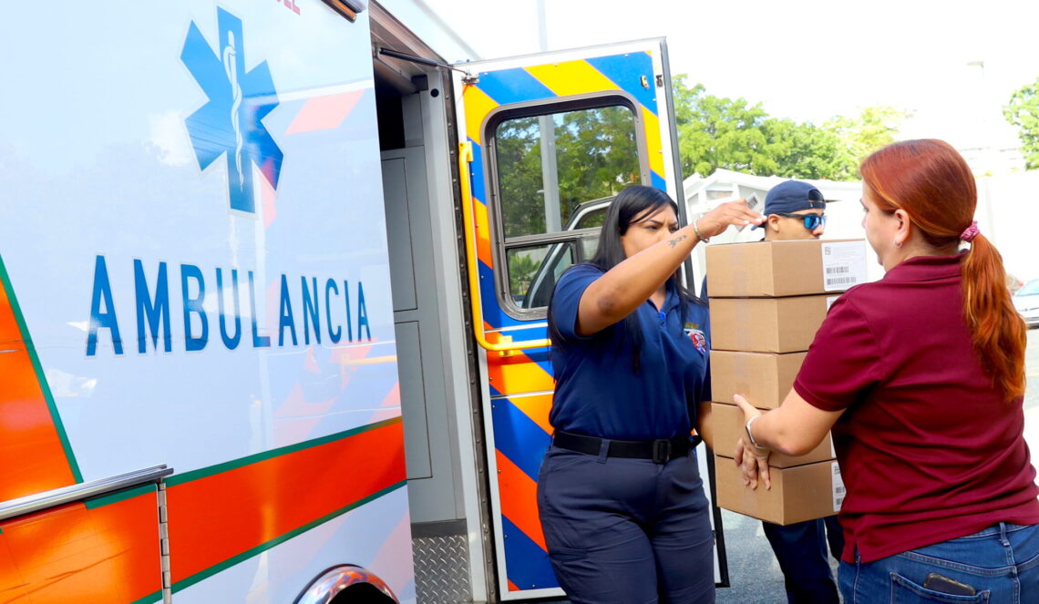 Distribución de naloxona intranasal por parte de ASSMCA. (Foto suministrada)