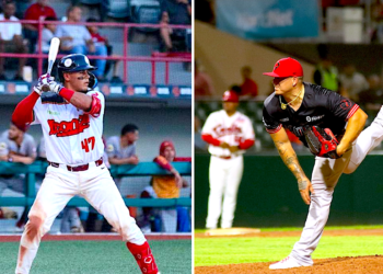 Sammy Hernández yAlexis Rivero, de los Leones de Ponce. (Fotos: Leones de Ponce / Facebook, archivo)