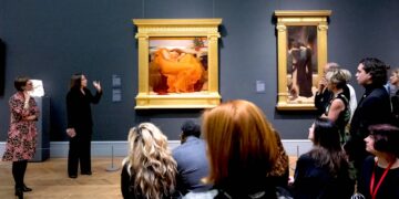 Flaming June y Lachrymae, de Frederic Leighton, en el Museo Metropolitano de Arte de Nueva York. (Foto: Museo de Arte de Ponce / Facebook)