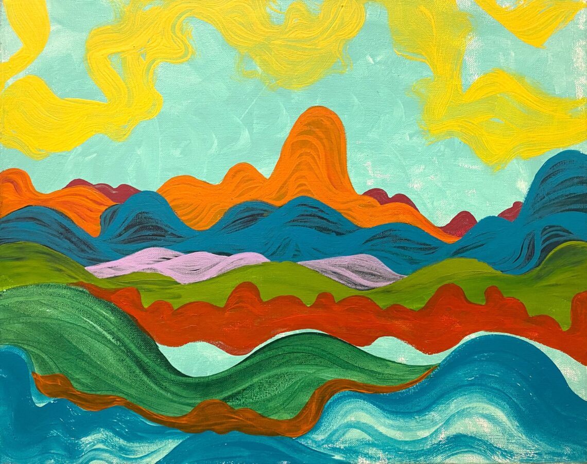 Foto: Obra "Madre", 2022, Acrílico sobre lienzo de Kariel Argenis Díaz Maisonet.