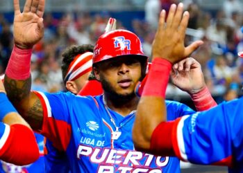 Nelson Velázquez, del equipo de Puerto Rico. (Foto suministrada)