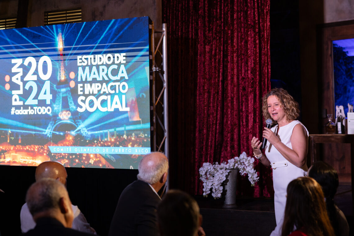 Sara Rosario, presidenta del COPUR, abundó sobre el significado que tiene el estuduio de marca e impacto social para la organización olímpica nacional. (Foto: COPUR)