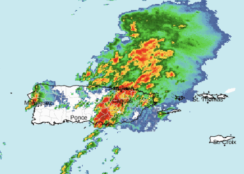 Imagen del radar. (Foto: Servicio Nacional de Meteorología)