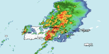 Imagen del radar. (Foto: Servicio Nacional de Meteorología)