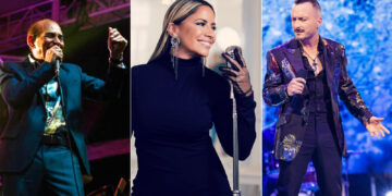 Charlie Aponte, Melina León y Obie Bermúdez. (Fotos archivo)