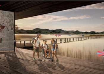 La propuesta para restaurar la laguna, drenada en el año 1955, comienza a materializarse con el apoyo de la organización Protectores de Cuencas y $7.4 millones asignados por la NOAA. (Concepto artístico)