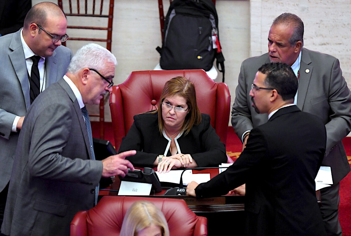 Thomas Rivera Schatz, Wanda Soto Tolentino y Albert Torres Berrios. (suministrada)