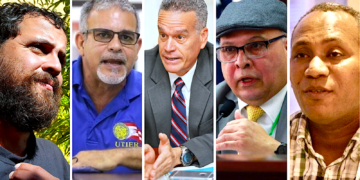 Arturo Massol Deyá, Ángel Figueroa Jaramillo, Rolando Emmanuelli Jiménez, Luis Raúl Torres Cruz y Eurén Cuevas Medina. (Fotos de archivo)