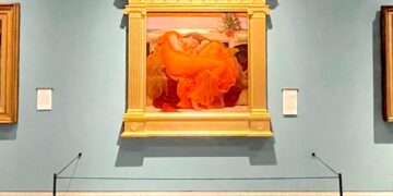 La obra Flaming June en el Royal Academy of Arts en Londres. (Foto: Museo de Arte de Ponce / Facebook)