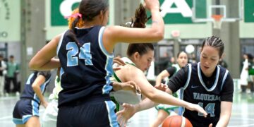 Las Vaqueras de la UPR de Bayamón pasaron a la semifinal del baloncesto de la LAI. (Foto suministrada / Luis F Minguela)