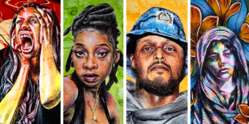 Obras de la exposición "Expresiones", de Jehiel Franco Torres. (suministradas)