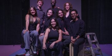 Elenco de la obra “Esta noche juega el Joker”. (Foto suministrada)