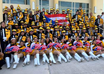 La renovada Banda Escolar de Yauco se alzó con el primer lugar en las categorías High School Marching Band y High School Open Class. (Foto: banda Escolar de Yauco / Facebook)