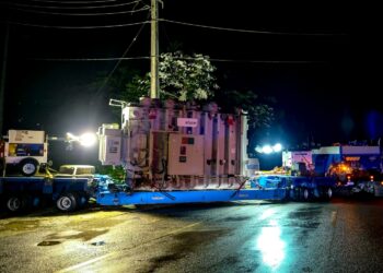 Traslado del transformador de Caguas a San Juan. (Foto: LUMA Energy)