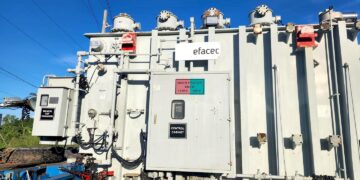Transformador en la subestación Useras. (Foto: Municipio de Santa Isabel)