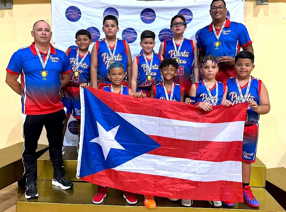 Yauco United Cafeteros Basketball ganó oro en la Copa Hermandad 10U, en la República Dominicana. (suministrada)
