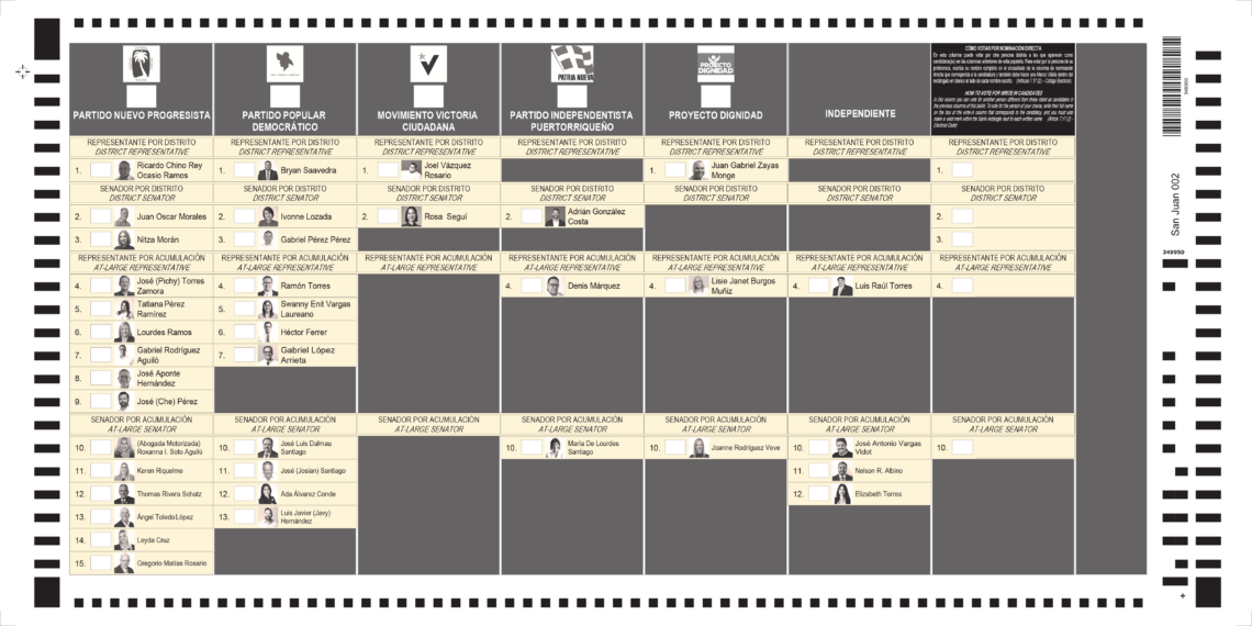 Papeleta propuesta. (Foto suministrada)