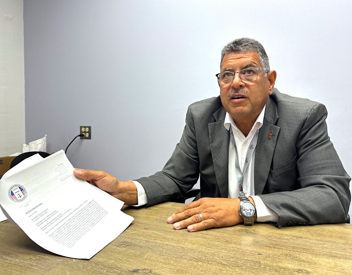 La búsqueda de un operador privado es una de las diferencias de criterio entre el director ejecutivo de la Autoridad del Puerto de Ponce (APP), Héctor Luis Agosto Rivera y la copresidenta de la junta de la Autoridad del Puerto de Ponce. (Foto: Michelle Estrada Torres)