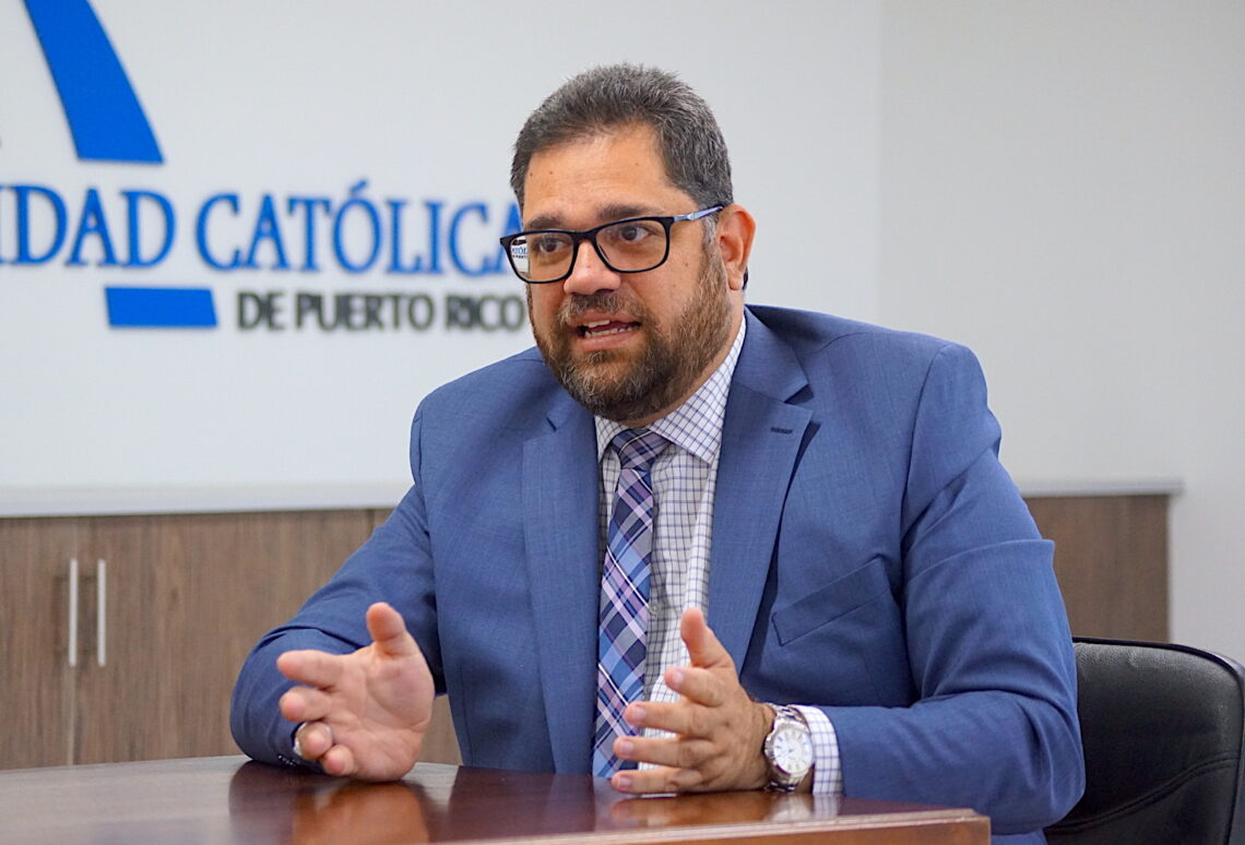 Presidente de la PUCPR, José Frontera Agenjo. (Foto: Jason Rodríguez Grafal)