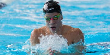 El delfín Diego Resto ganó tres medallas de oro y estableció dos marcas nacionales y para el PRISO. (Foto: Cecilio Vélez/FPN)