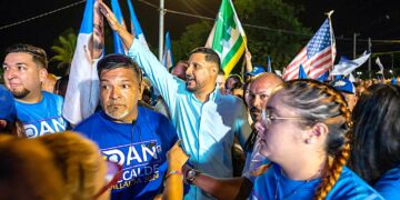 De ser confirmado por la CEE, Santiago Nuñez se convertiría en el primer novoprogresista que logra el cargo en este milenio, desde la salida de Bernardo Negrón Montalvo, quien fue alcalde entre los años 1985 y 2000. (Fotos: Dan Santiago Facebook)