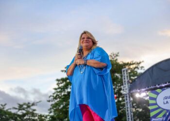 Jenniffer González Colón en su cierre de campaña. (Foto: Jenniffer González / Facebook)