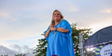 Jenniffer González Colón en su cierre de campaña. (Foto: Jenniffer González / Facebook)