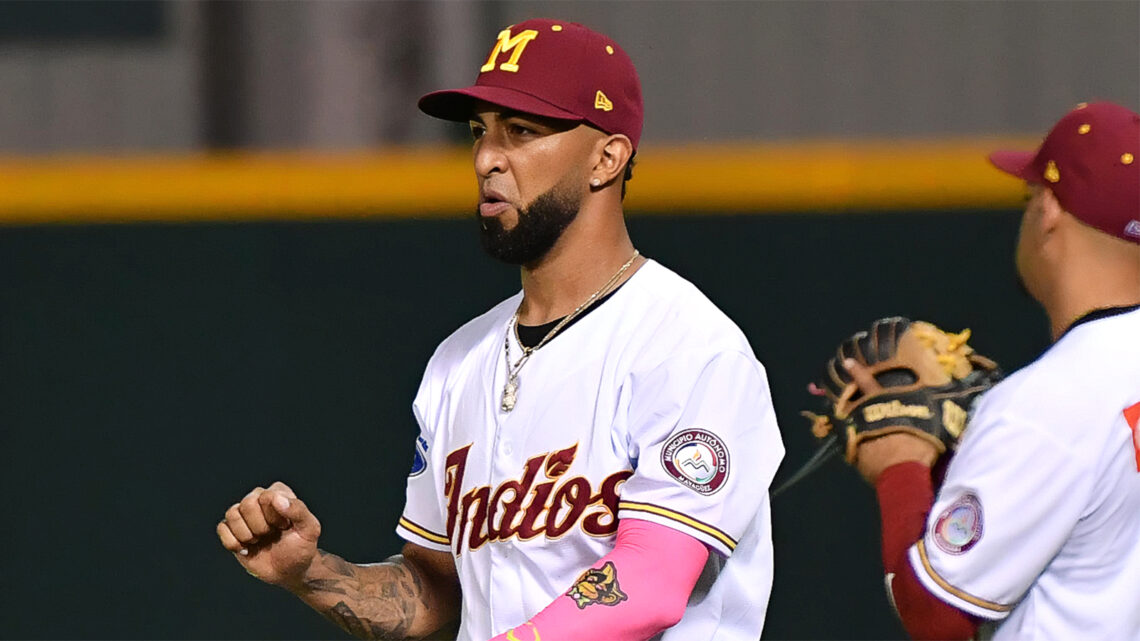 Eddie Rosario en uniforme de los Indios de Mayagüez en la LBPRC. (Foto suministrada.