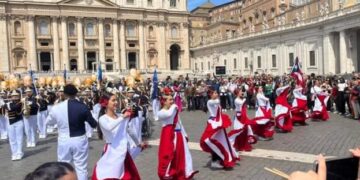 La Banda Escolar de Macaná será el único representante boricua en el Festival Internacional de Marching Bands, a celebrarse en la ciudad capital de la Provincia de Castellón, España.
(Foto suministrada/El Vaticano 2023)