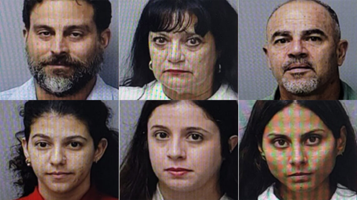 En la fila superior: René Antonio Landín Torres, Alinaluz Santiago Torres y Francisco Rivera Franco. Abajo: Paola Meléndez Maldonado, Sandrimar Aponte Maldonado y Mileyka Collazo Mejías. (Fotos suministradas)
