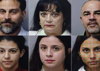 En la fila superior: René Antonio Landín Torres, Alinaluz Santiago Torres y Francisco Rivera Franco. Abajo: Paola Meléndez Maldonado, Sandrimar Aponte Maldonado y Mileyka Collazo Mejías. (Fotos suministradas)
