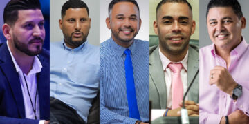 Meldwin Rivera Rodríguez, Danny Santiago, Josean González Febres, Ensol Rodríguez Torres y Fernando Sanabria. (Fotos de archivo)