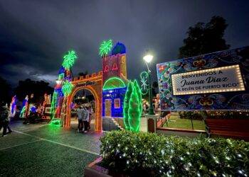Plaza Román Baldorioty de Castro en Juana Díaz. (Foto: Michelle Estrada Torres)