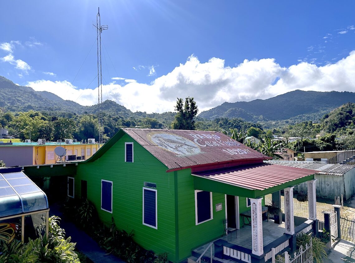 La antena microondas ubicada en Casa Pueblo se sustituyó y la torre donde está anclada se subió, para facilitar su comunicación con la antena de comunicaciones, localizada entre las montañas de La Olimpia. (Foto suministrada)