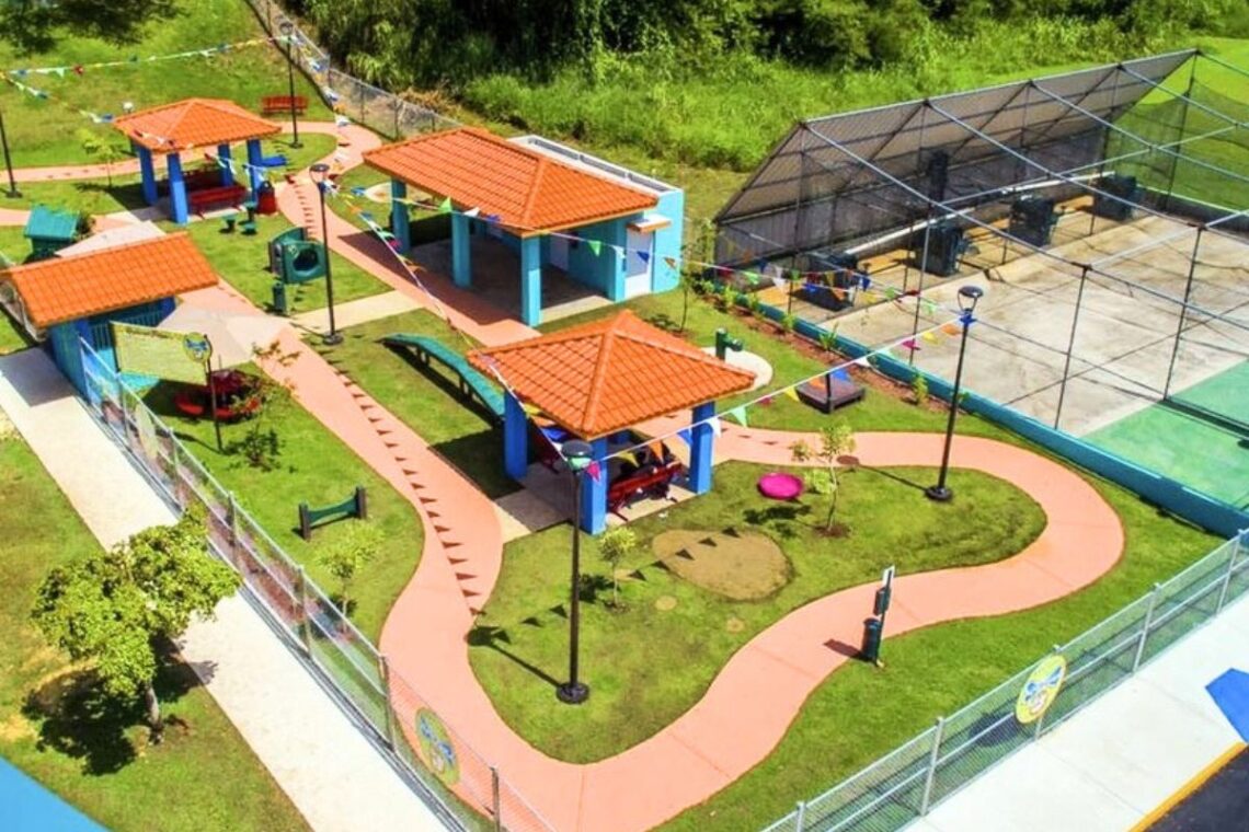 Parque de Mascotas, ubicado en el Complejo Deportivo Francisco “Pancho” Deida en Hatillo. (Foto suministrada)