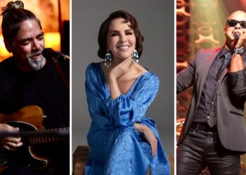 Tito Auger, Nydia Caro y Michael Stuart. (Fotos: Facebook)