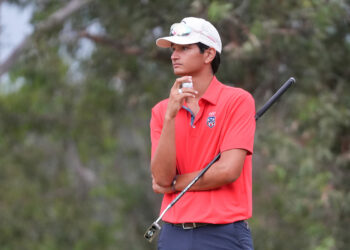 Golfista boricua Alejandro Caraballo en Asunción 2025. 
(Foto: Rodolfo Jiménez)