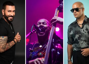 Domingo Quiñones, Oscar De León y Michael Stuart.