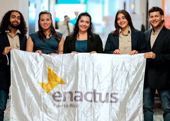 Los alumnos que formularon propuestas contra la erosión y el bienestar de animales representarán a Puerto Rico en la Copa Mundial Enactus 2025. (Fotos suministradas)